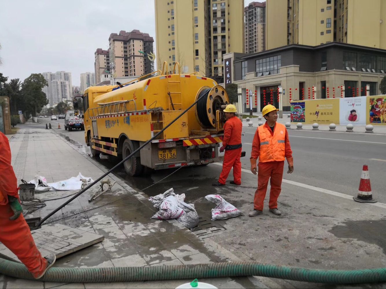 疏勒排污管道清淤-管道清洗